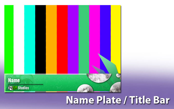 Name Plate / Title Bar Design